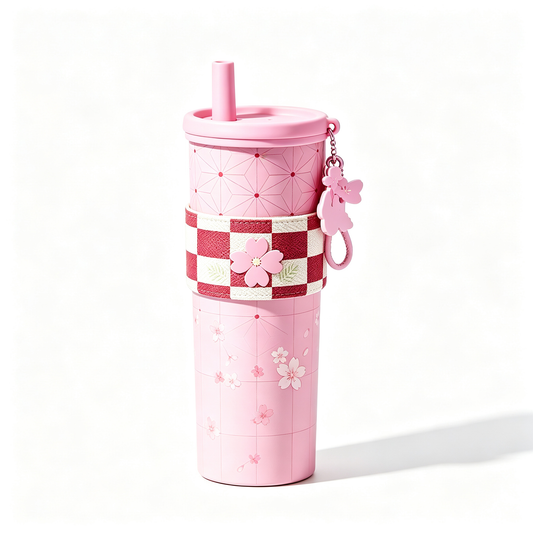 Demon Slayer Tanjiro Nezuko All Designs 710ml Insulated Tumbler 316 Stainless Steel Double Wall Coffee Cup Dual Drinking Lid With Straw Charm Leakproof Travel Water Bottle