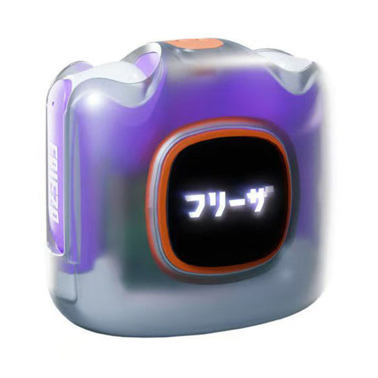 Dragon Ball Son Goku Frieza TWS Wireless Bluetooth 5.3 Earbuds, Transparent Glowing Light Screen Charging Case, Portable Semi‑in‑Ear Anime Headset For Sports Gaming Daily Use