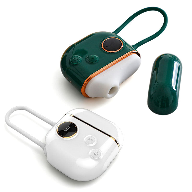 Portable Dual Function Personal Relax Kit, LCD Display Soft Silicone Massager Set with Magnetic Charging Storage Case, Quiet Waterproof Daily Self Care Accessory