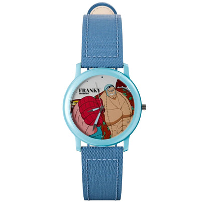 One Piece Monkey D Luffy Roronoa Zoro Anime Blind Box Quartz Watch, Straw Hat Crew Character Leather Strap Wrist Watch Collectible Gift Box Set
