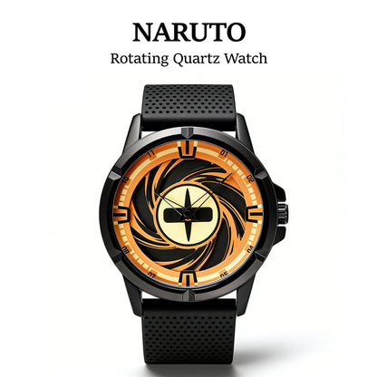 Naruto Itachi Rotating Quartz Watch, Six Paths Sage Mode Sharingan Anime Wrist Watch