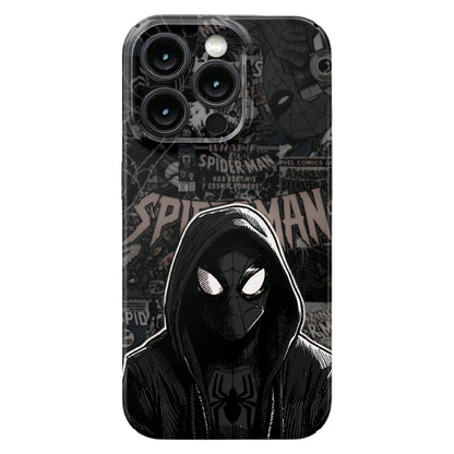 Marvel Spider‑Man Phone Case, Cool Spider Web Eyes Comic Print Glossy Hard Cover, Shockproof Protective Phone Case For iPhone, Stylish Anime Character Pattern Case For Men Women Multiple Design Options