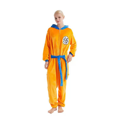 Son Goku Flannel Nightgown Bathrobe - Fall asleep in a comfortable nightgown