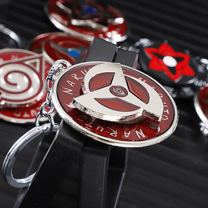 Naruto Sharingan Rotatable Keychain - Uchiha Anime Spinning Fidget Toy