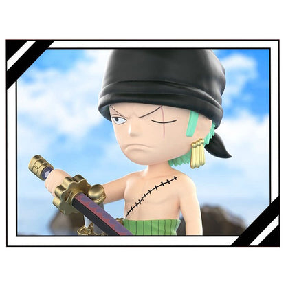 One Piece Monkey D Luffy Roronoa Zoro Anime Keychain Blind Box, PVC Mini Figure Key Chain Pendant Straw Hat Crew Collectible Mystery Box Gift Set