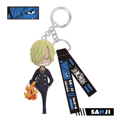 One Piece Monkey D Luffy Roronoa Zoro Anime Keychain Blind Box, PVC Mini Figure Key Chain Pendant Straw Hat Crew Collectible Mystery Box Gift Set