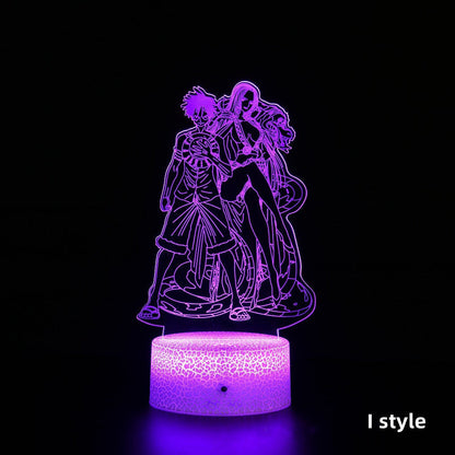 Luffy/Zoro/Sanji Acrylic Panel Character Night Lights
