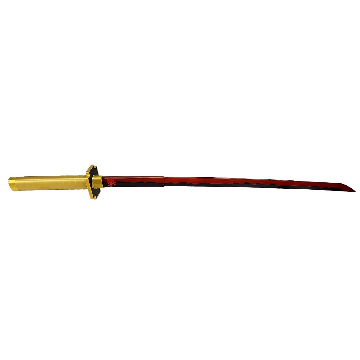 Demon Slayer Tanjiro Zenitsu Retractable Katana, Anime Cosplay Prop Sword