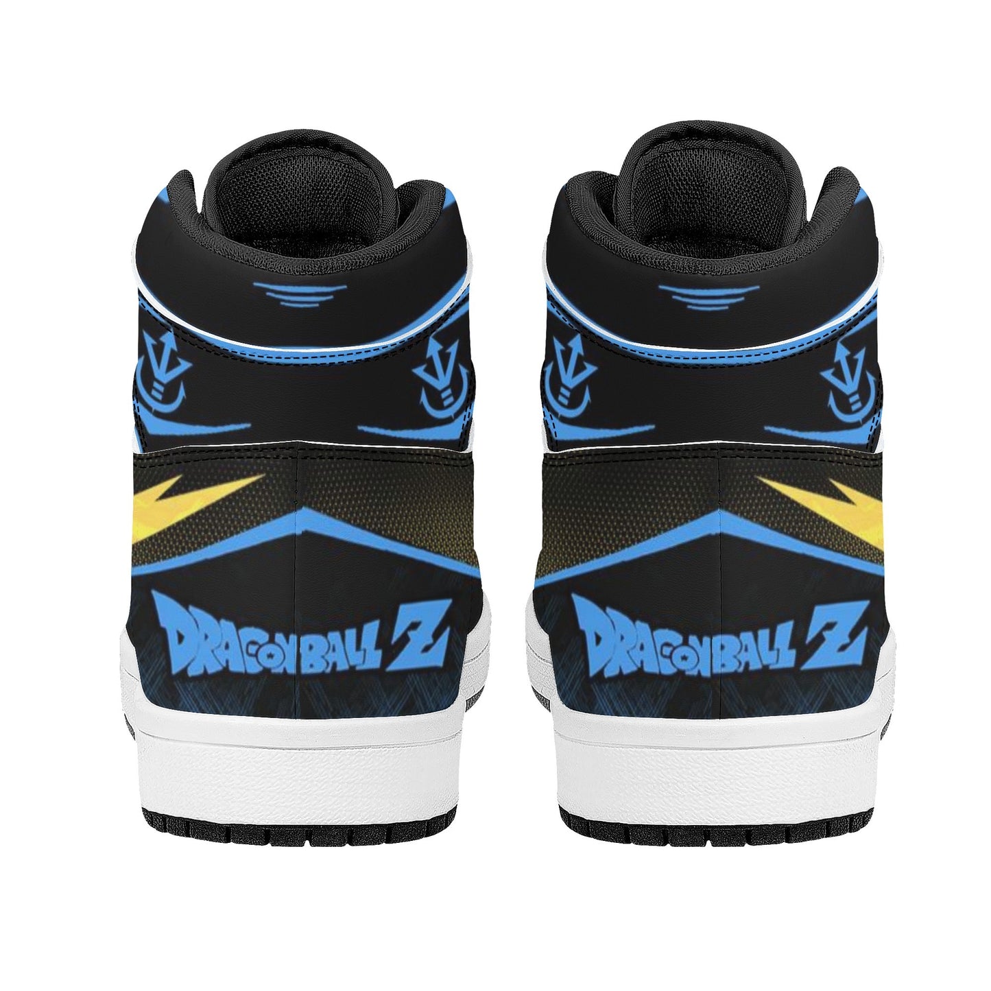 Dragon Ball Z Vegeta Super Saiyan Anime High Top Sneakers, Custom Print Anime Character Casual Skate Shoes Breathable Memory Foam Walking Sneaker For Men Women