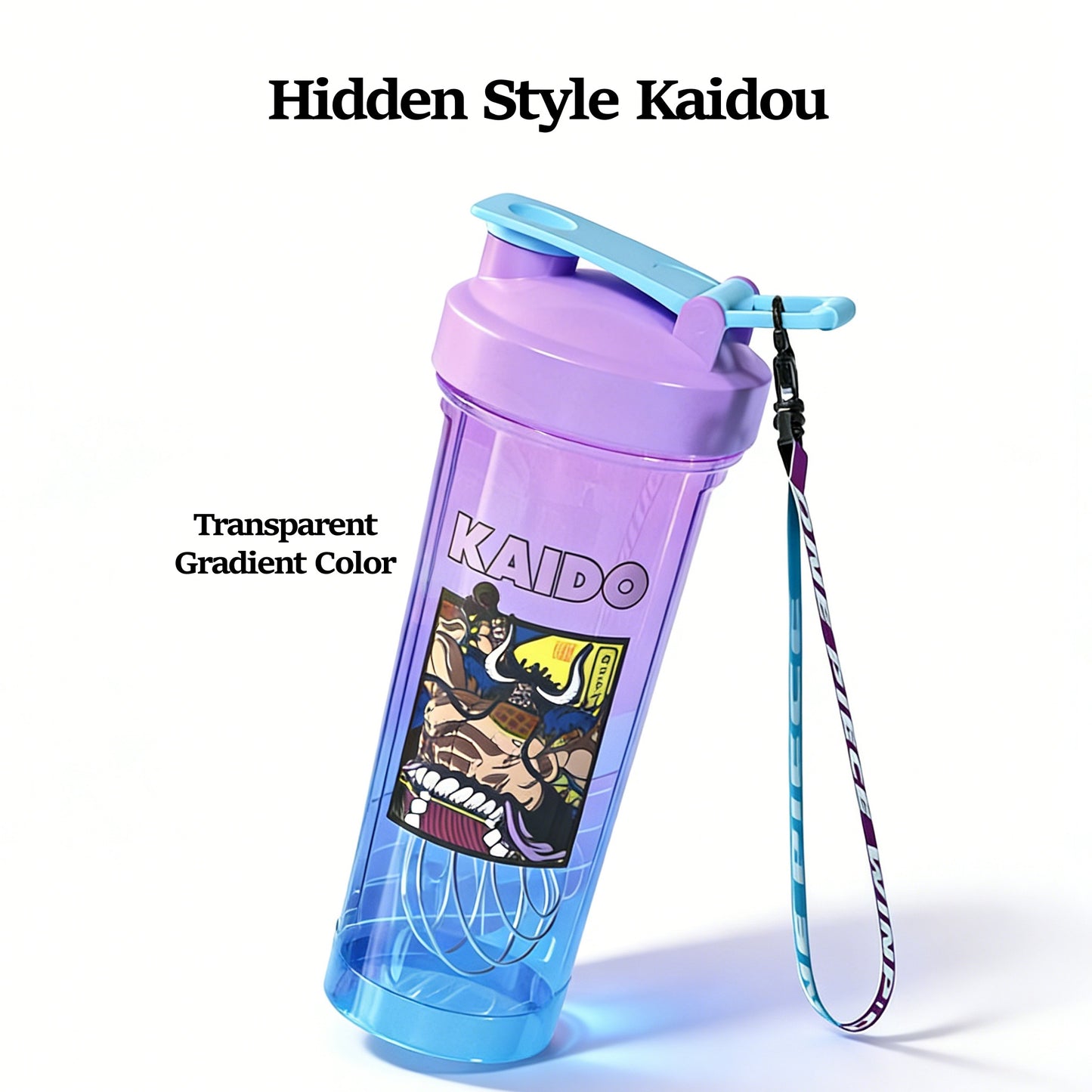 One Piece Monkey D Luffy Roronoa Zoro Anime Blind Box Shaker Bottle, 800ml Leakproof BPA Free PCTG Protein Mixing Cup with Mixing Ball & Lanyard