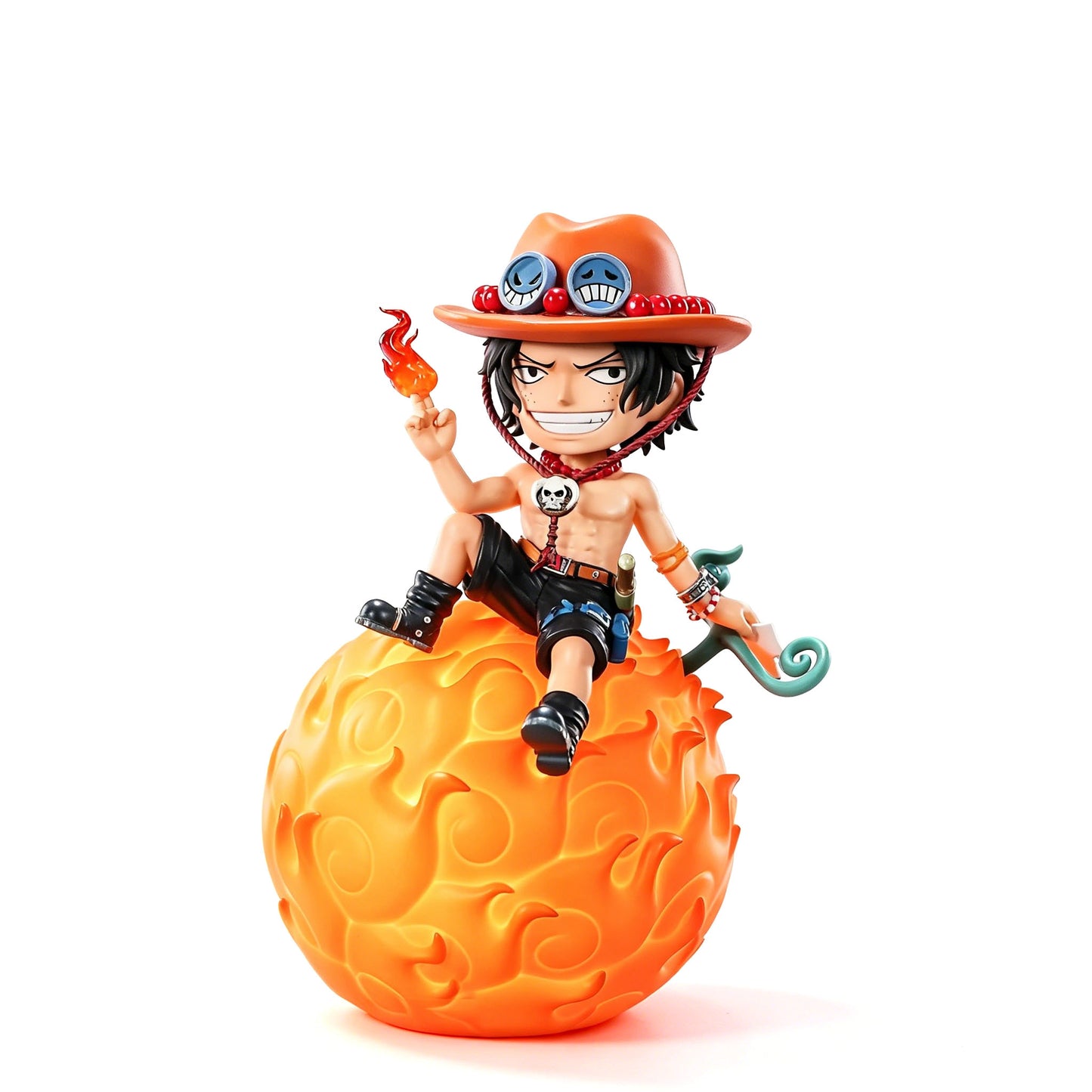 One Piece Luffy Ace Chopper Robin Devil Fruit LED Night Light Figure Set, Anime Cute Q Version Figurine Luminous Desk Lamp, One Piece Characters Collectible Statue Gifts For Anime Fans