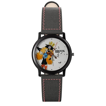 One Piece Monkey D Luffy Roronoa Zoro Anime Blind Box Quartz Watch, Straw Hat Crew Character Leather Strap Wrist Watch Collectible Gift Box Set