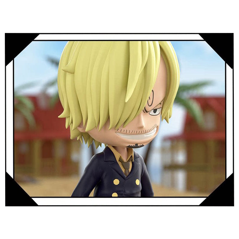 One Piece Monkey D Luffy Roronoa Zoro Anime Keychain Blind Box, PVC Mini Figure Key Chain Pendant Straw Hat Crew Collectible Mystery Box Gift Set