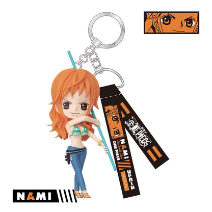 One Piece Monkey D Luffy Roronoa Zoro Anime Keychain Blind Box, PVC Mini Figure Key Chain Pendant Straw Hat Crew Collectible Mystery Box Gift Set