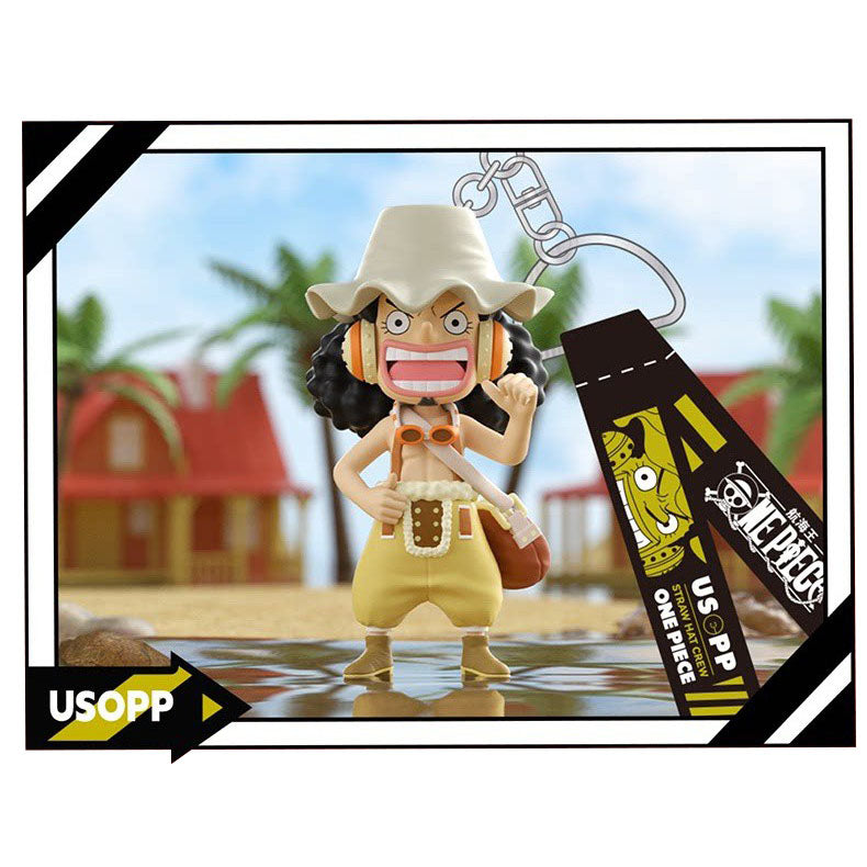 One Piece Monkey D Luffy Roronoa Zoro Anime Keychain Blind Box, PVC Mini Figure Key Chain Pendant Straw Hat Crew Collectible Mystery Box Gift Set