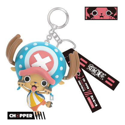 One Piece Monkey D Luffy Roronoa Zoro Anime Keychain Blind Box, PVC Mini Figure Key Chain Pendant Straw Hat Crew Collectible Mystery Box Gift Set