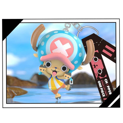 One Piece Monkey D Luffy Roronoa Zoro Anime Keychain Blind Box, PVC Mini Figure Key Chain Pendant Straw Hat Crew Collectible Mystery Box Gift Set