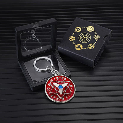 Naruto Sharingan Rotatable Keychain - Uchiha Anime Spinning Fidget Toy