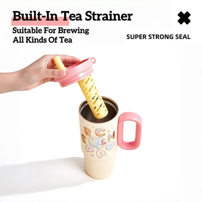 One Piece Tony Tony Chopper 720ml Insulated Tumbler, Anime Stainless Steel Iced Coffee Cup with Keychain