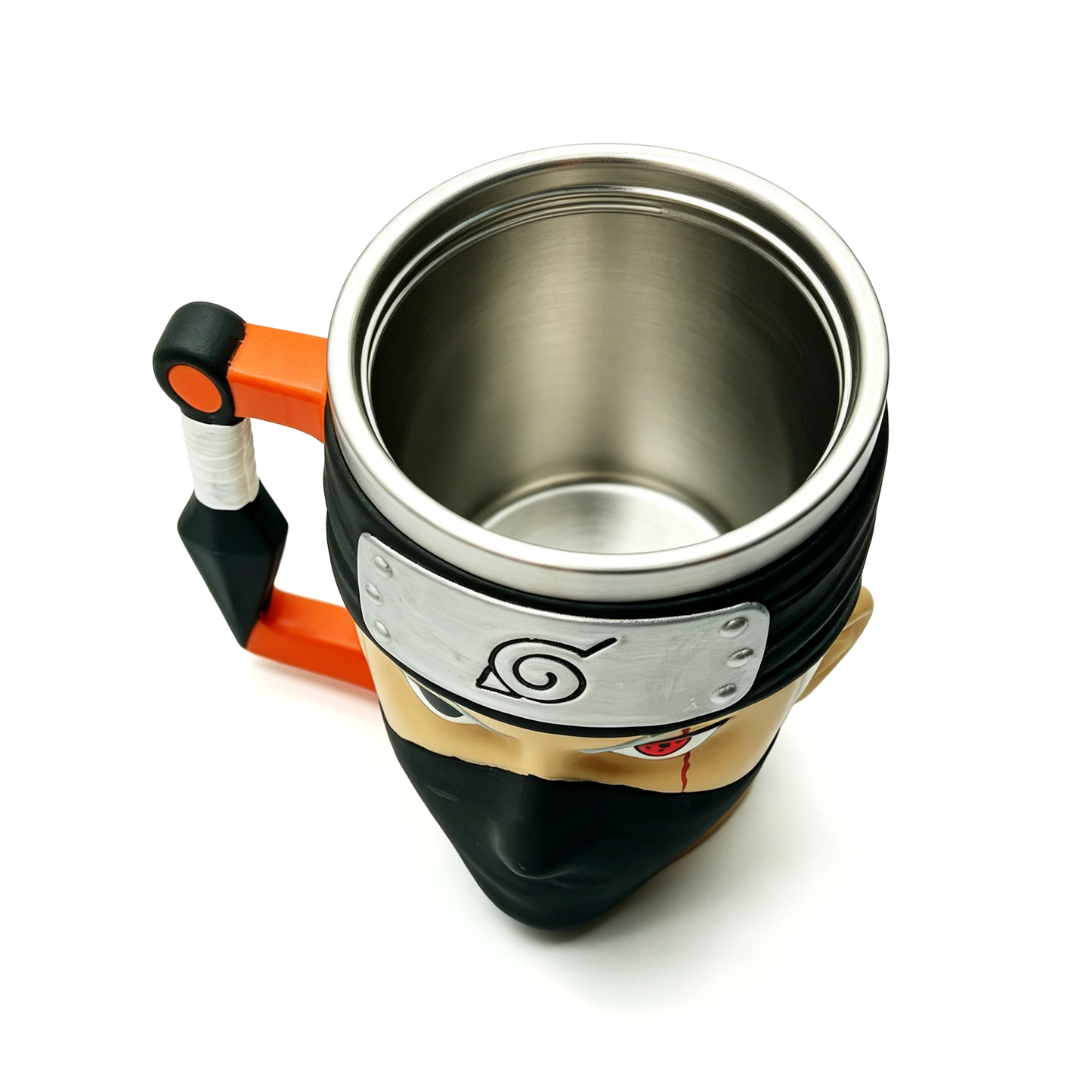 Naruto Shippuden Character 3D Sculpted Mug, Stainless Steel Lined Anime Coffee Cup, Collectible Anime Drinkware for Fan