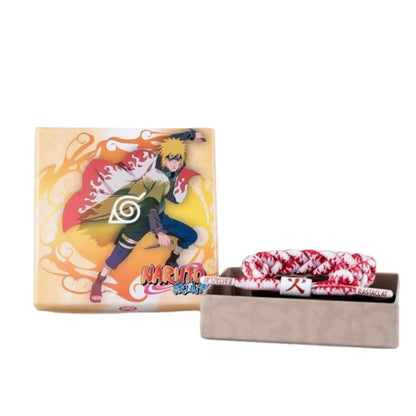 Naruto Sasuke Anime Braided Rope Bracelet, Adjustable Woven Shoelace Wristband Anime Character Cosplay Jewelry With Gift Box For Men Women Teens