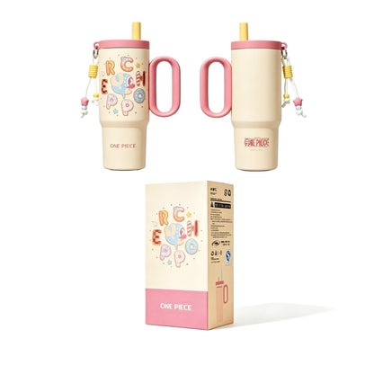 One Piece Tony Tony Chopper 720ml Insulated Tumbler, Anime Stainless Steel Iced Coffee Cup with Keychain