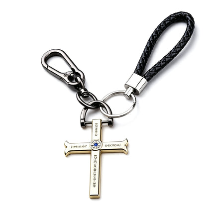 One Piece Dracule Mihawk Anime Cross Sword Pendant Necklace & Keychain, Detachable Blade Titanium Steel Jewelry 2 Colors Anime Character Collectible Accessory Set