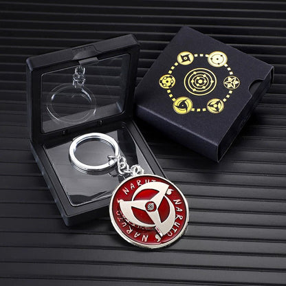Naruto Sharingan Rotatable Keychain - Uchiha Anime Spinning Fidget Toy