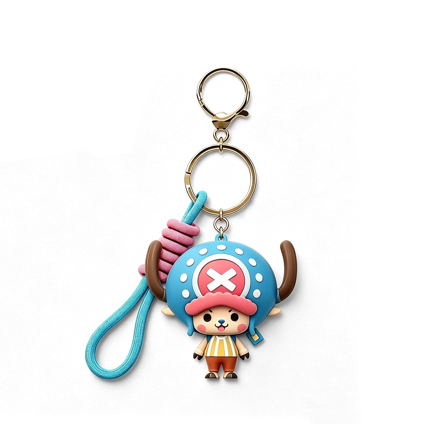 One Piece Tony Tony Chopper 720ml Insulated Tumbler, Anime Stainless Steel Iced Coffee Cup with Keychain