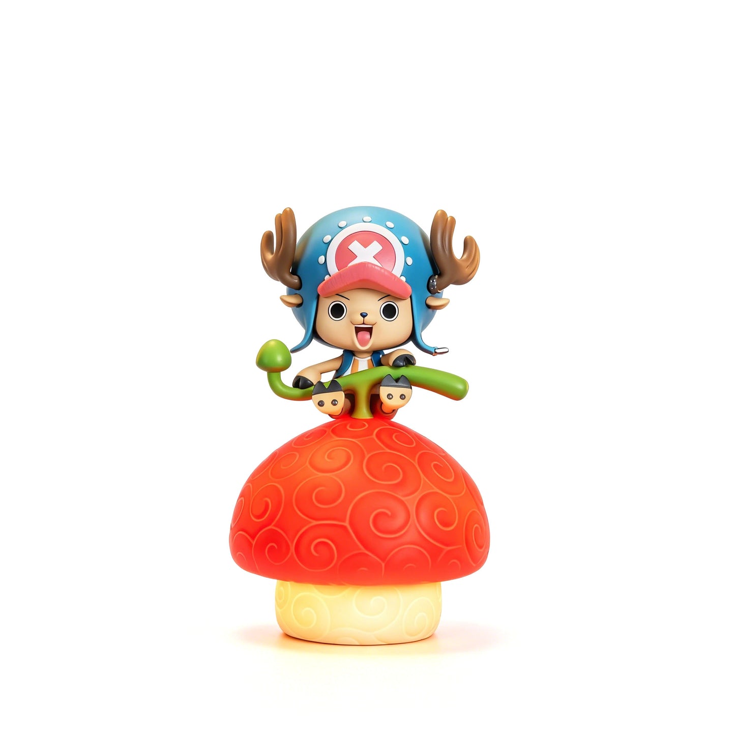 One Piece Luffy Ace Chopper Robin Devil Fruit LED Night Light Figure Set, Anime Cute Q Version Figurine Luminous Desk Lamp, One Piece Characters Collectible Statue Gifts For Anime Fans