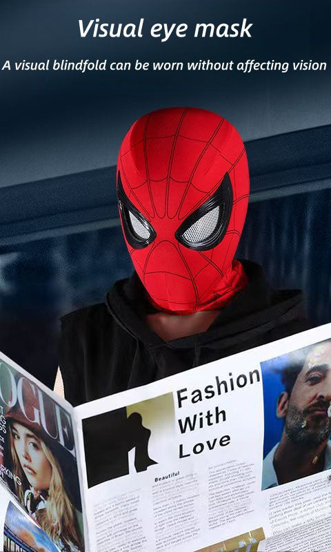 Marvel Spider‑Man Gwen Stacy Miles Morales Electric Mask LED Light Movable Eyes Remote Control Ring Lycra Full Face Helmet Cosplay Costume Prop Multiple Styles For Halloween Anime Fans