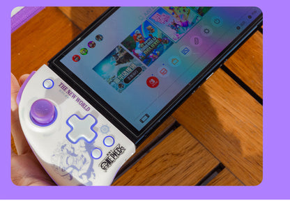 One Piece Monkey D Luffy Zoro Switch Controller Stand Set, Den Den Mushi Gamepad Holder & Wireless Pro Controller