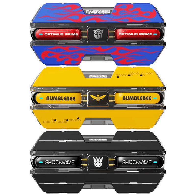 Transformers Optimus Prime Bumblebee Shockwave TWS Gaming Wireless Bluetooth 5.3 Earbuds, 45ms Ultra Low Latency Game Headphones 13mm Driver Stereo Earphones Long Battery Life Type-C Fast Charging Earbuds For Gamers Anime Fans