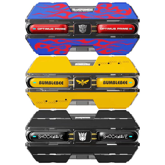 Transformers Optimus Prime Bumblebee Shockwave TWS Gaming Wireless Bluetooth 5.3 Earbuds, 45ms Ultra Low Latency Game Headphones 13mm Driver Stereo Earphones Long Battery Life Type-C Fast Charging Earbuds For Gamers Anime Fans