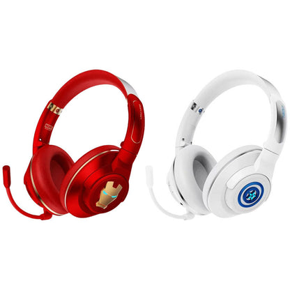 Marvel Iron Man Captain America Over Ear Bluetooth 5.3 Gaming Headphones, Low Latency Headset with Microphone Foldable Comfortable Earpads for Game Music