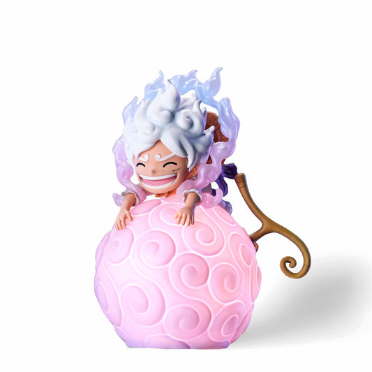 One Piece Luffy Ace Chopper Robin Devil Fruit LED Night Light Figure Set, Anime Cute Q Version Figurine Luminous Desk Lamp, One Piece Characters Collectible Statue Gifts For Anime Fans