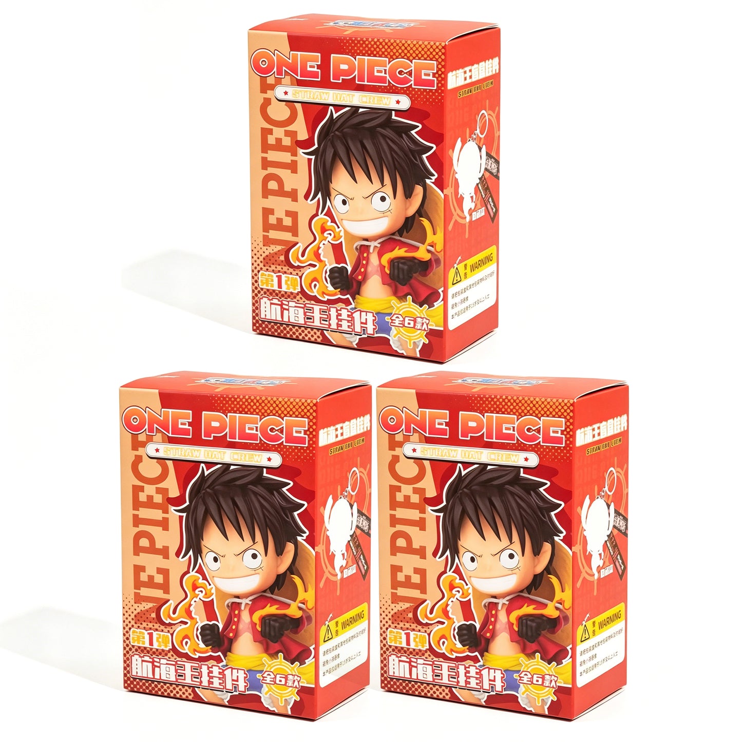 One Piece Monkey D Luffy Roronoa Zoro Anime Keychain Blind Box, PVC Mini Figure Key Chain Pendant Straw Hat Crew Collectible Mystery Box Gift Set