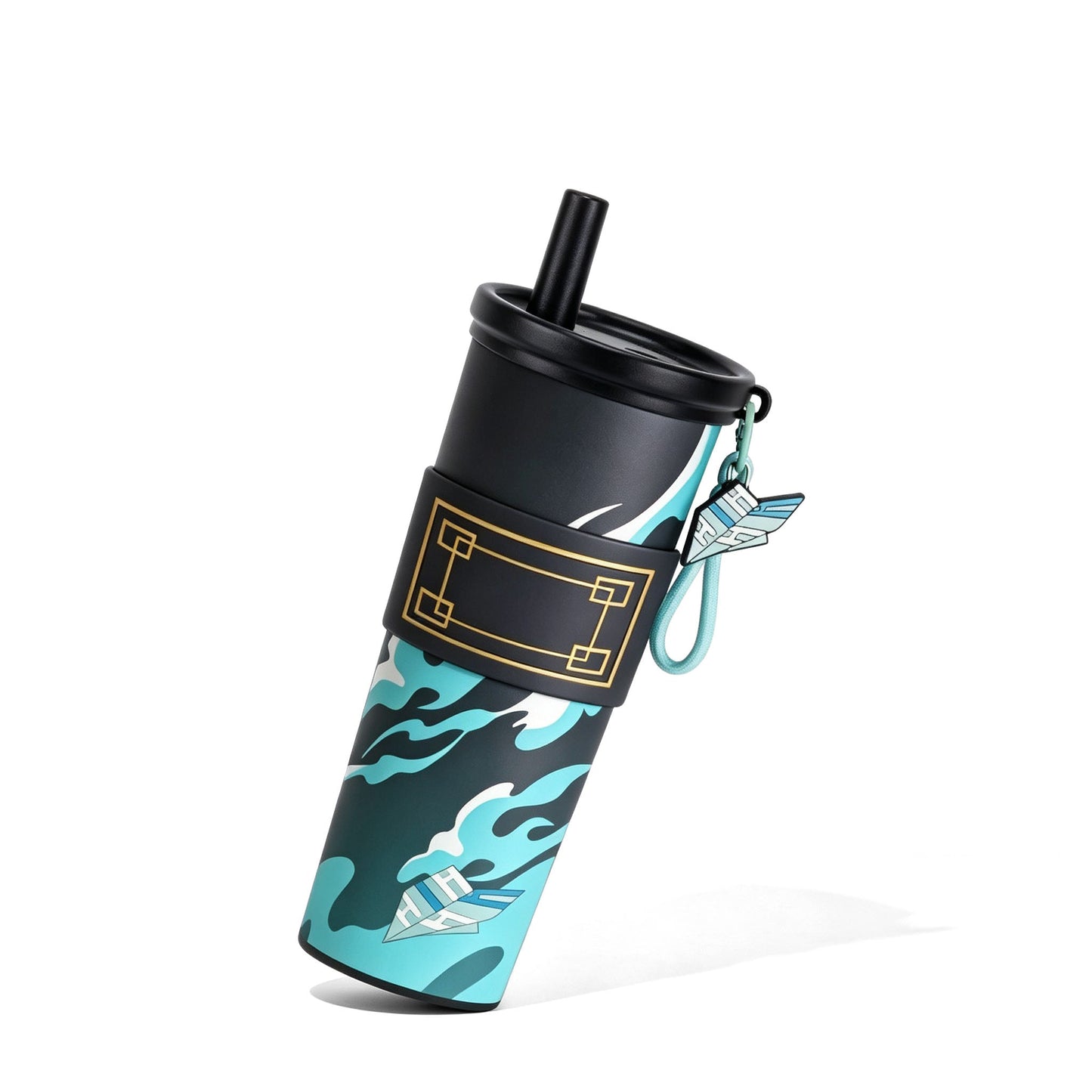 Demon Slayer Tanjiro Nezuko All Designs 710ml Insulated Tumbler 316 Stainless Steel Double Wall Coffee Cup Dual Drinking Lid With Straw Charm Leakproof Travel Water Bottle