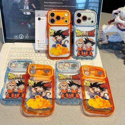 Dragon Ball Goku Krillin Master Roshi Phone Case 2 Styles Cute Transparent Shockproof Protective Cover Anime Character Cell Phone Shell For Iphone