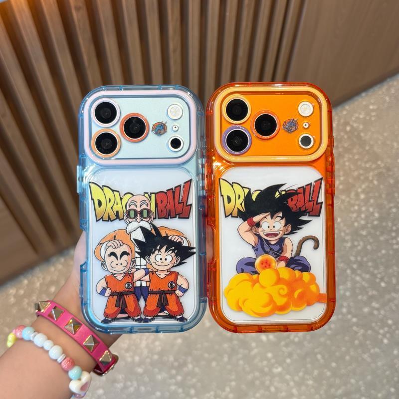 Dragon Ball Goku Krillin Master Roshi Phone Case 2 Styles Cute Transparent Shockproof Protective Cover Anime Character Cell Phone Shell For Iphone
