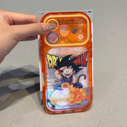 Dragon Ball Goku Krillin Master Roshi Phone Case 2 Styles Cute Transparent Shockproof Protective Cover Anime Character Cell Phone Shell For Iphone