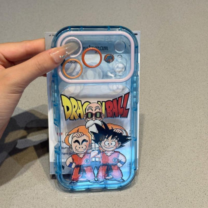 Dragon Ball Goku Krillin Master Roshi Phone Case 2 Styles Cute Transparent Shockproof Protective Cover Anime Character Cell Phone Shell For Iphone