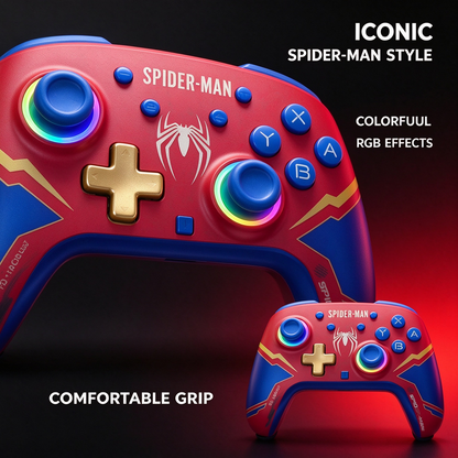 Spider-Man Wireless Controller Bundle,Superhero Gamepad Gift for Marvel Fans