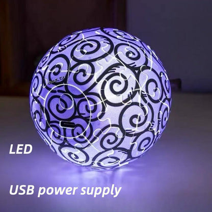 One Piece Monkey D. Luffy Devil Fruit 3D Puzzle Night Light USB Rechargeable LED Ambient Lamp DIY Assembly Sphere Light Bedroom Decor Gift For Anime Fans