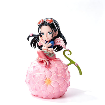 One Piece Luffy Ace Chopper Robin Devil Fruit LED Night Light Figure Set, Anime Cute Q Version Figurine Luminous Desk Lamp, One Piece Characters Collectible Statue Gifts For Anime Fans