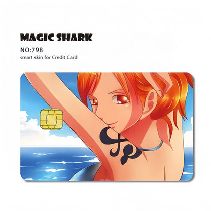 Luffy/Zoro Bank Card Thickened with crystal scrub personalized card stickers