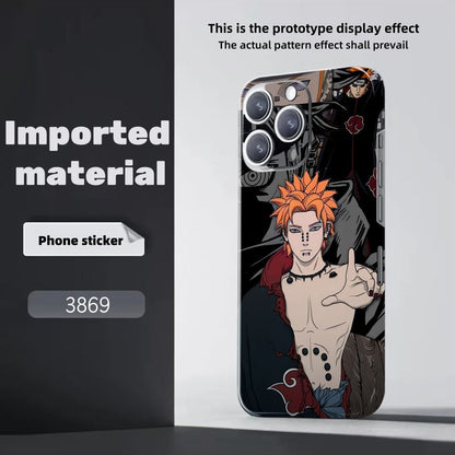 Sasuke/Kakashi/Itachi/Obito theme iPhone Phone back film sticker - a must-have for cool personality