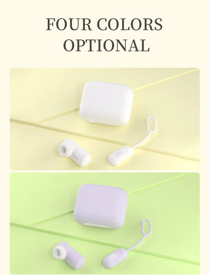 Portable Silicone Massager Set with APP Remote Control, Rechargeable Storage Case with UV Sanitizing Function, Multi Vibration Modes Personal Relax Kit