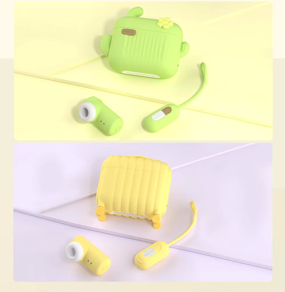 Portable Silicone Massager Set with APP Remote Control, Rechargeable Storage Case with UV Sanitizing Function, Multi Vibration Modes Personal Relax Kit