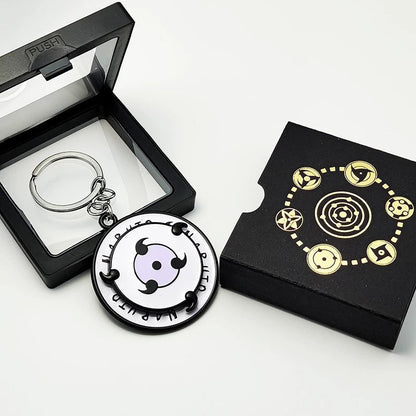 Naruto Sharingan Rotatable Keychain - Uchiha Anime Spinning Fidget Toy